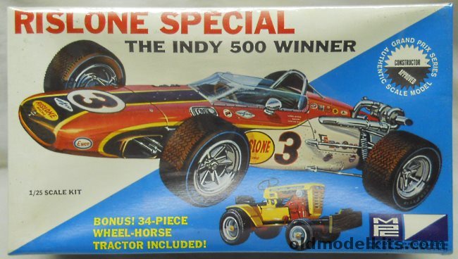 MPC 1/24 Rislone Special Indy 500 Winner With Wheel-Horse Tractor, 1-0801-200 plastic model kit